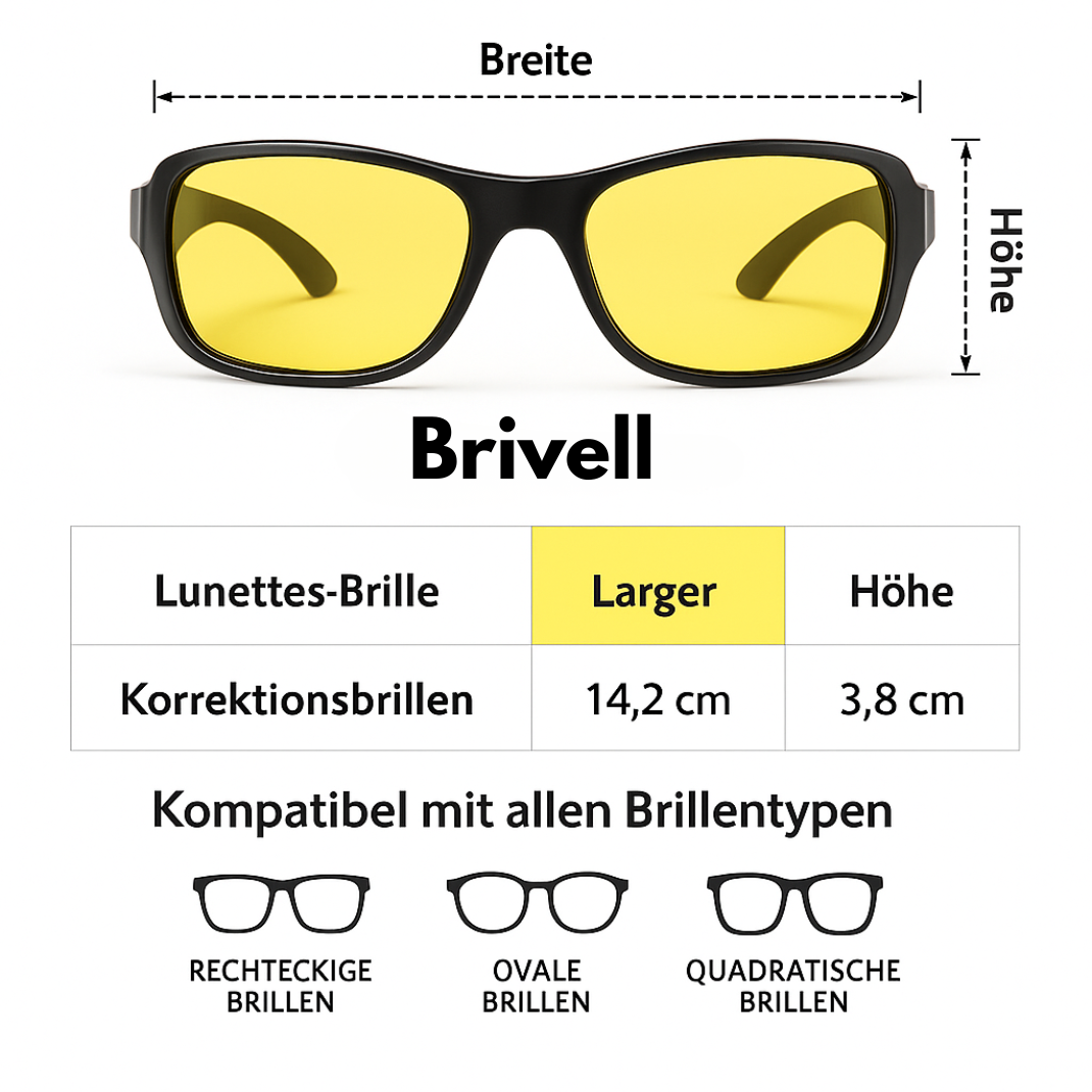 Vision+Nacht™ Fahrbrille mit optischer Technologie – Brivell