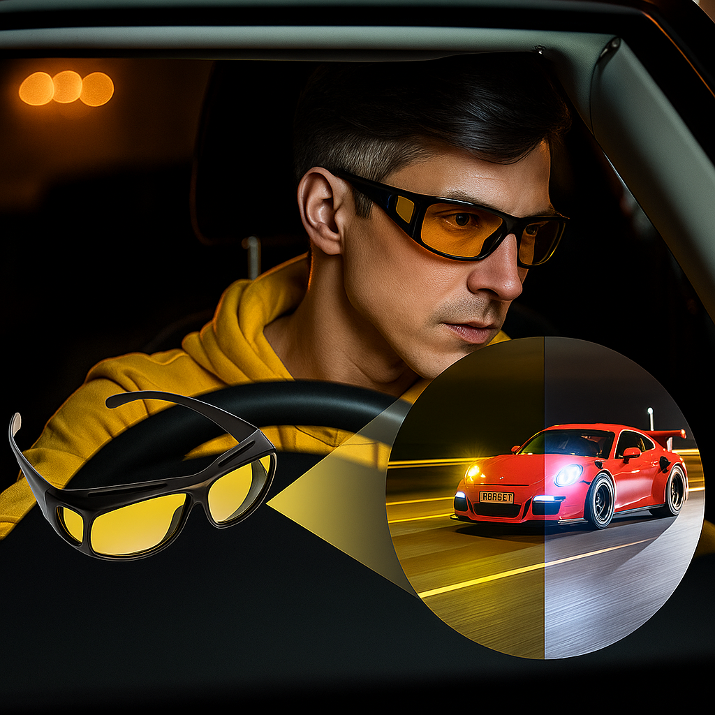 Vision+Nacht™ Fahrbrille mit optischer Technologie – Brivell